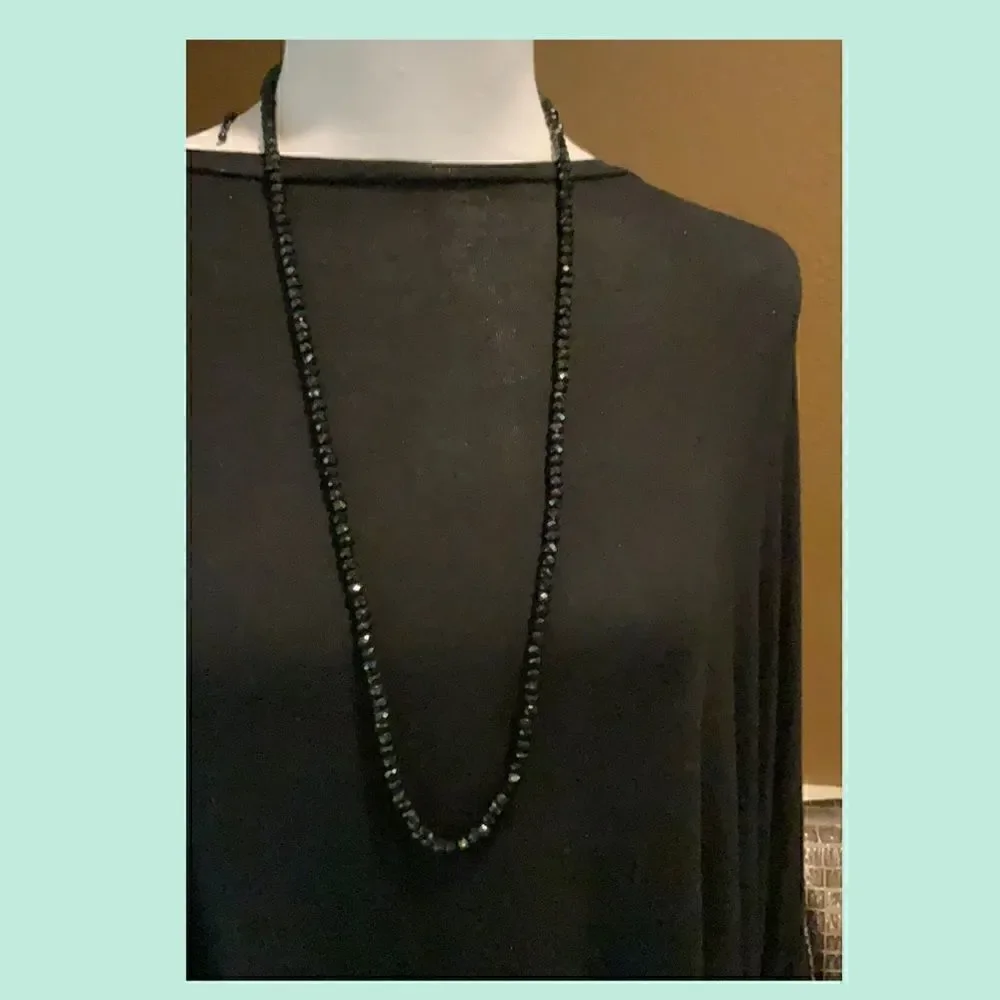Gorgeous Vintage Black Onyx Necklace